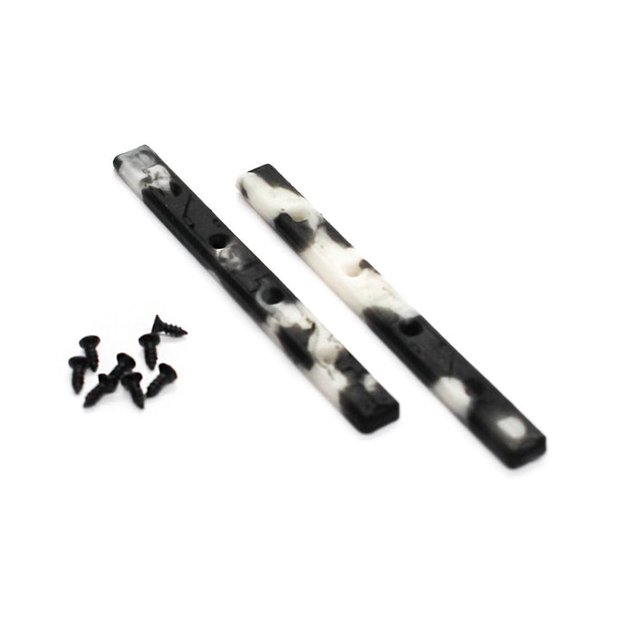 Black and white fingerboard boardrails - Caramel Fingerboards - Fingerboard store