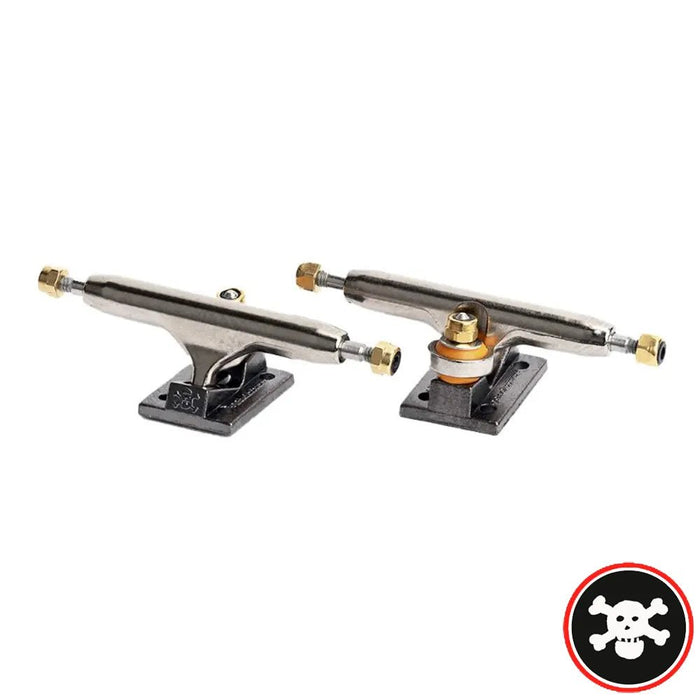 Blackriver Trucks Wide 3.0 Silver - Black 32mm - Caramel Fingerboards - Fingerboard store