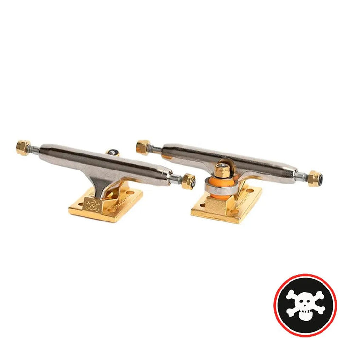 Blackriver Trucks Wide 3.0 Silver - Gold 32mm - Caramel Fingerboards - Fingerboard store