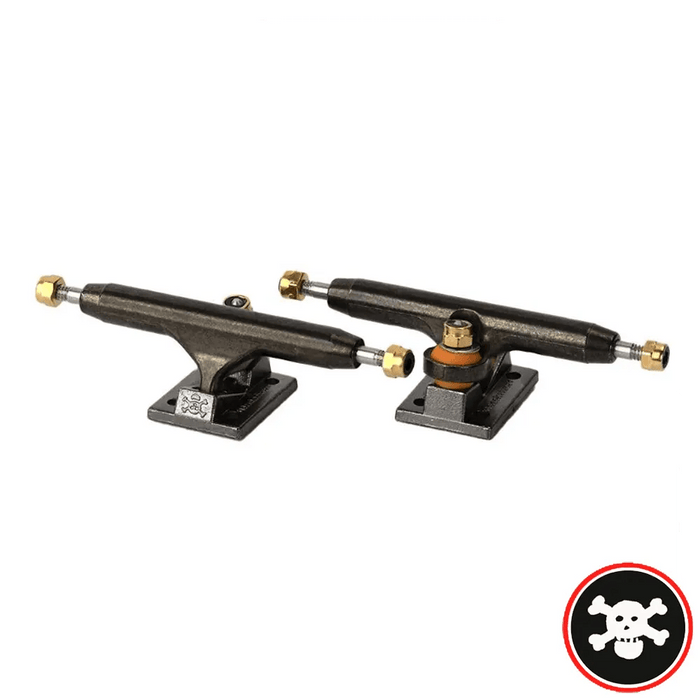 Blackriver Trucks X - Wide 3.0 Black - Black 34mm - Caramel Fingerboards - Fingerboard store