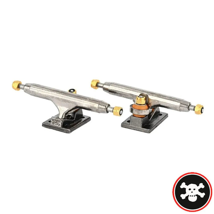 Blackriver Trucks X - Wide 3.0 Silver - Black 34mm - Caramel Fingerboards - Fingerboard store