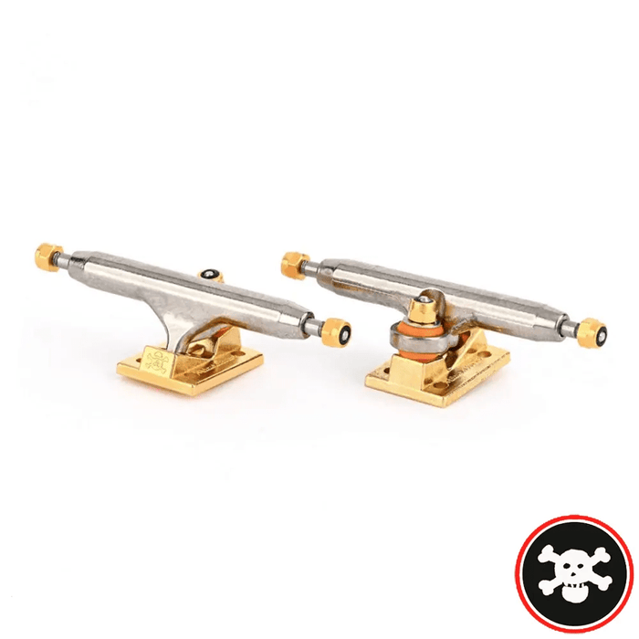 Blackriver Trucks X - Wide 3.0 Silver - Gold 34mm - Caramel Fingerboards - Fingerboard store