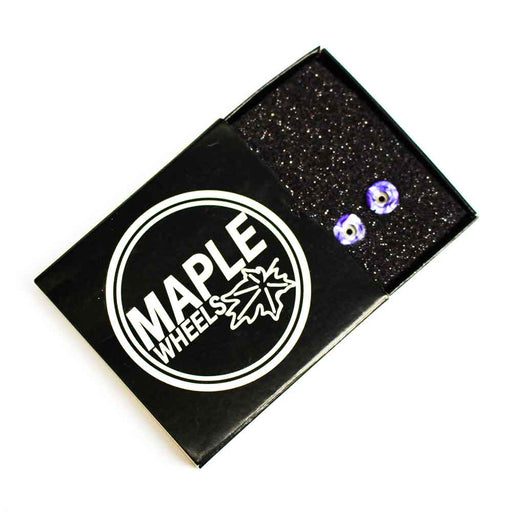 Blue swirl Maple x Shark fingerboard wheels 8.7mm - Caramel Fingerboards - Fingerboard store