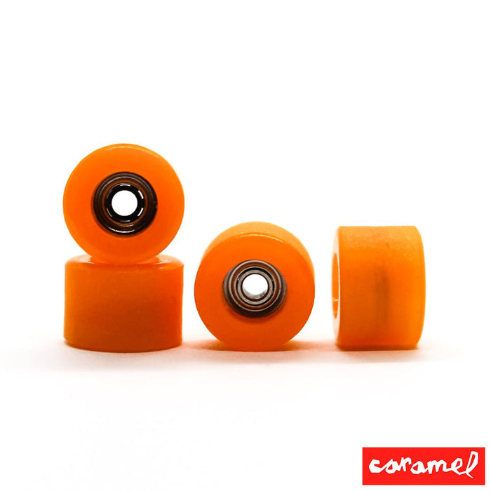 Caramel Orange Fingerboard Wheels 7mm 70D - Caramel Fingerboards - Fingerboard store