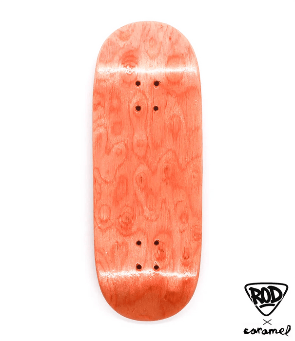 FingerRod x Caramel Pink Fingerboard Deck 33mm - Caramel Fingerboards - Fingerboard store