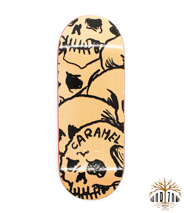 Horizon x Caramel Skulls Fingerboard Deck 34mm - Caramel Fingerboards - Fingerboard store
