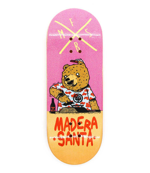 Madera Santa bear fingerboard deck 34mm - Caramel Fingerboards - Fingerboard store