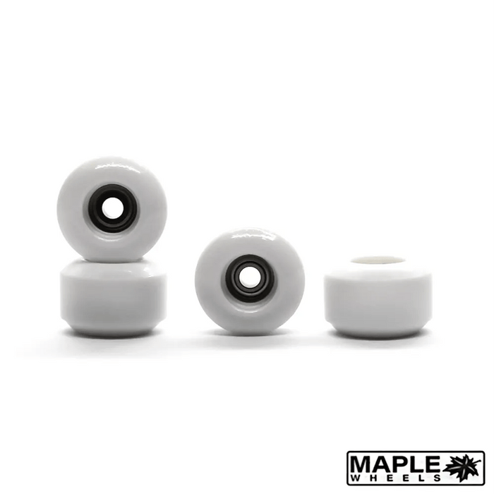 Maple Halo White Classic Fingerboard Wheels 7.6mm - Caramel Fingerboards - Fingerboard store