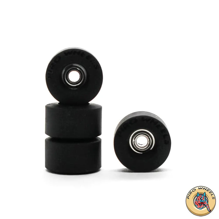 Piro Jet Black Tablet fingerboard wheels 8mm - Caramel Fingerboards - Fingerboard store