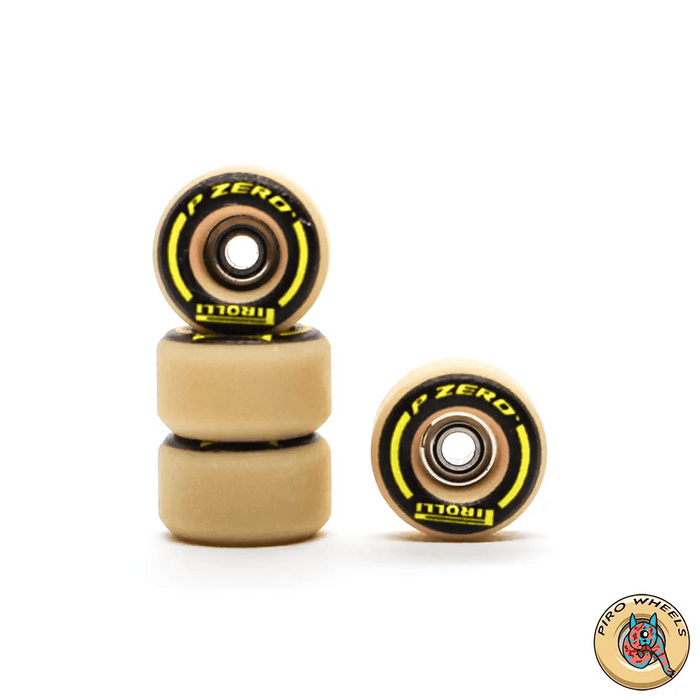 Piro P - Zero Tan Real Wear Graphic Performance fingerboard wheels 8mm - Caramel Fingerboards - Fingerboard store