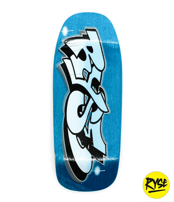 Ryse blue logo fingerboard deck 35mm - Caramel Fingerboards - Fingerboard store