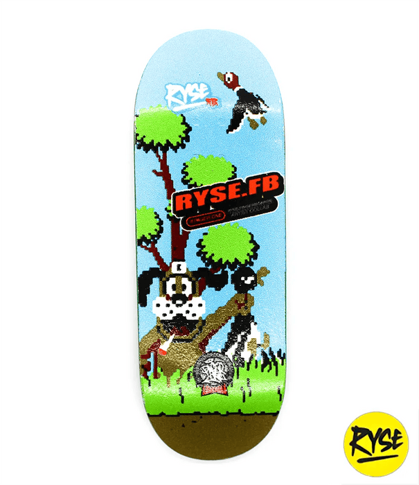 Ryse Caught Duck Brown Fingerboard deck 32mm - Caramel Fingerboards - Fingerboard store