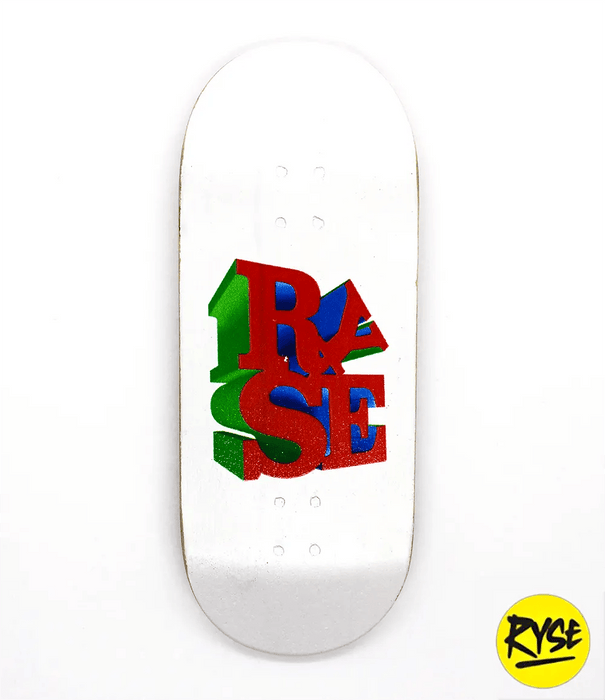 Ryse Red Logo Fingerboard Deck 36mm - Caramel Fingerboards - Fingerboard store