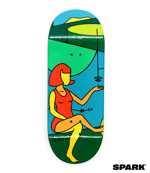 Spark Asleep – II Fingerboard deck 34mm - Caramel Fingerboards - Fingerboard store