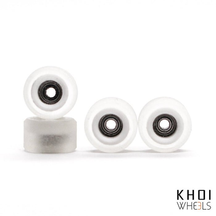 Khoi core transparent/white wheels bowl 8mm - Caramel Fingerboards - Fingerboard store