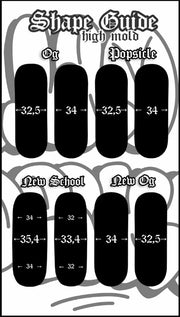 Lao Kiss Fingerboard Deck 34mm - Caramel Fingerboards - Fingerboard store