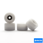 6Skate No Name White Fingerboard Wheels 7.9mm - Caramel Fingerboards - Fingerboard store