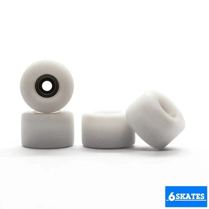 6Skates No Name White Fingerboard Wheels 7.9mm - Caramel Fingerboards - Fingerboard store