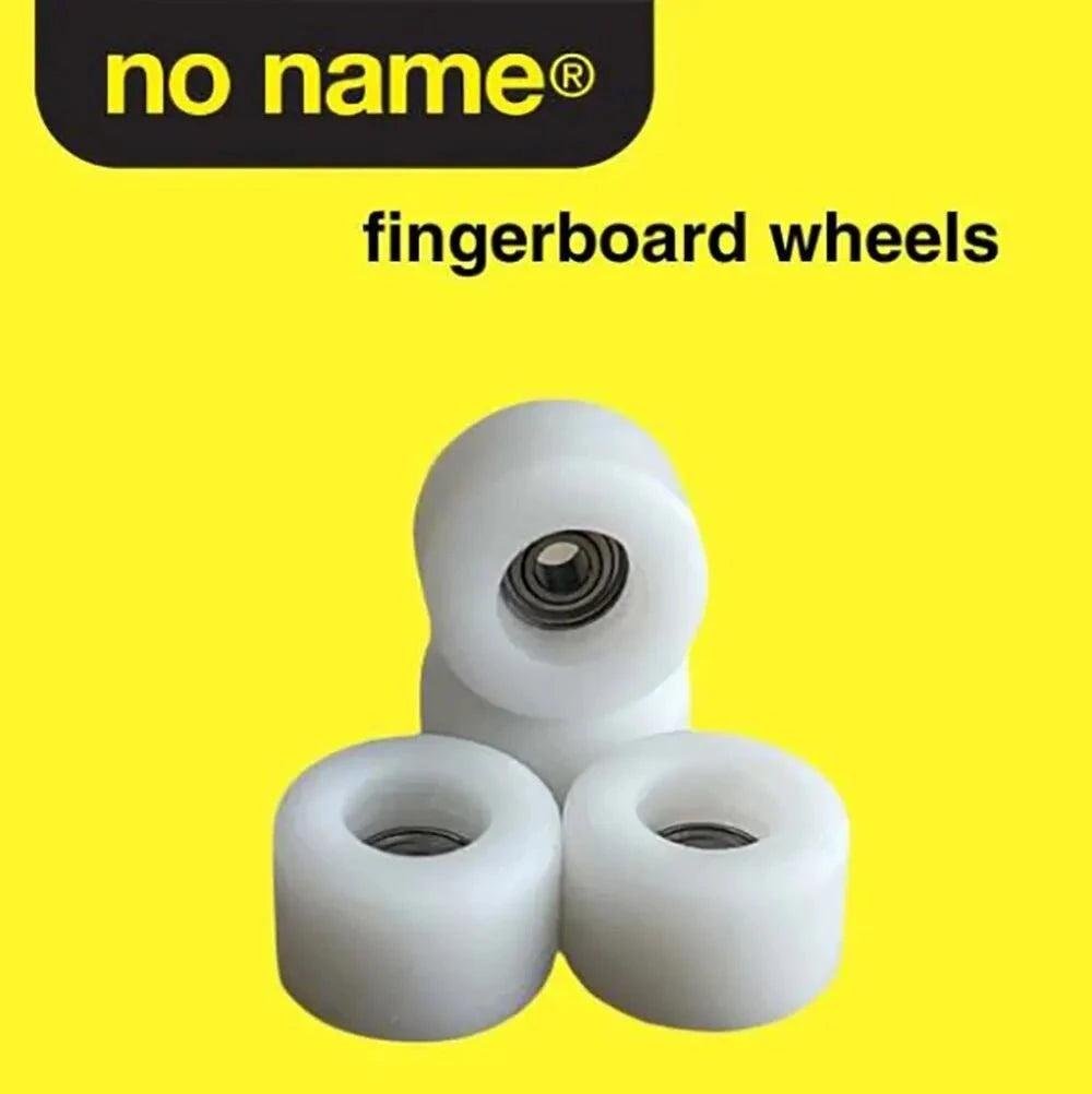 6Skates No Name White Fingerboard Wheels 7.9mm - Caramel Fingerboards - Fingerboard store