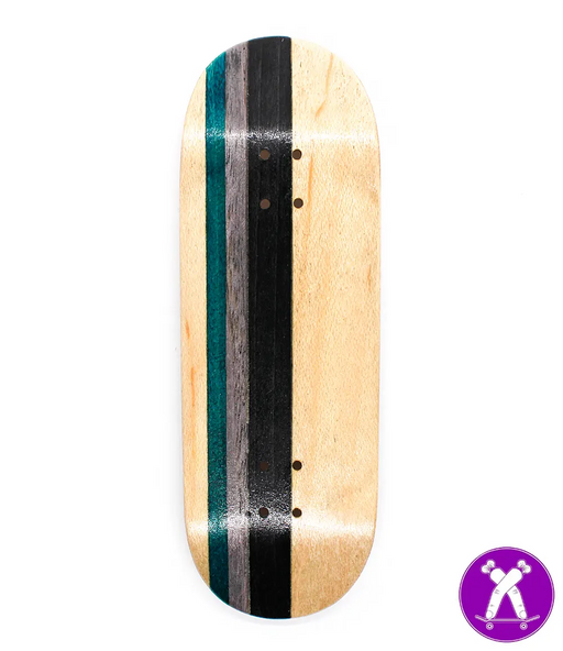 Broswood Black-Grey Split Ply Fingerboard Deck 32mm