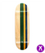 Broswood Green-Yellow Split Ply Fingerboard Deck 29mm