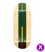 Broswood Green in the middle Split Ply Fingerboard Deck 35mm