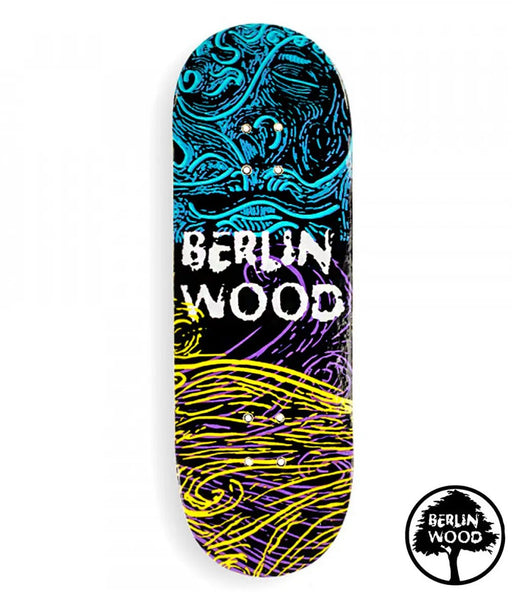 Berlinwood Gene BW Pattern Fingerboard Deck Wide Low 32mm - Caramel Fingerboards - Fingerboard store
