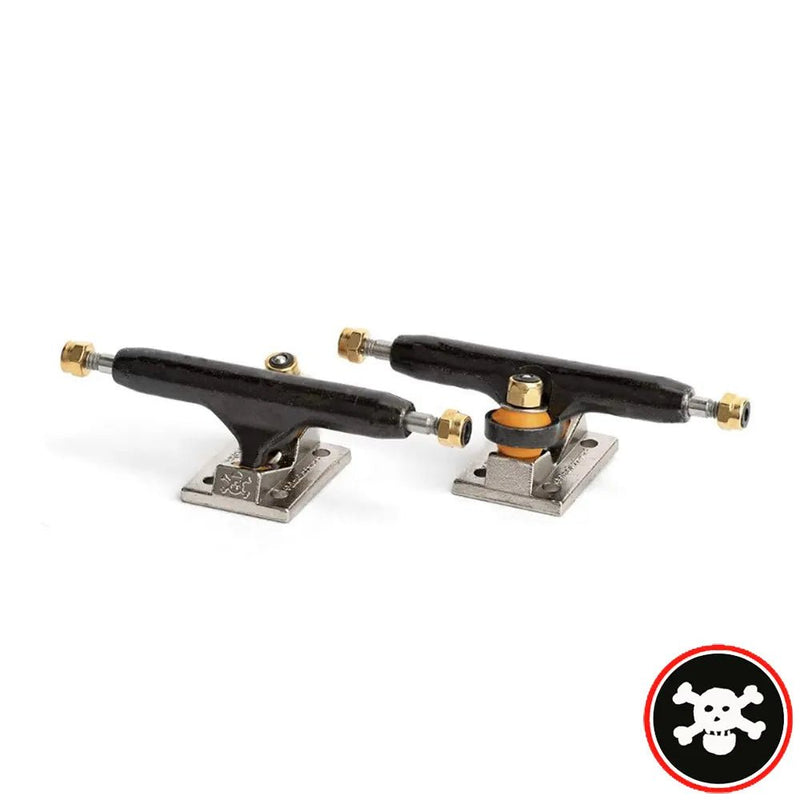 Blackriver Trucks Wide 3.0 Black/Silver 32mm - Caramel Fingerboards - Fingerboard store