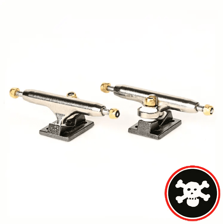 Blackriver Trucks Wide 3.0 Silver - Black 32mm - Caramel Fingerboards - Fingerboard store