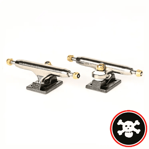Blackriver Trucks Wide 3.0 Silver - Black 32mm - Caramel Fingerboards - Fingerboard store