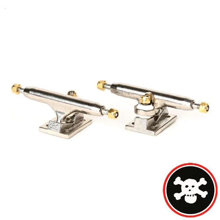 Blackriver Trucks Wide 3.0 Silver-Silver 32mm - Caramel Fingerboards - Fingerboard store