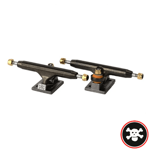 Blackriver Trucks X - Wide 3.0 Black - Black 34mm - Caramel Fingerboards - Fingerboard store