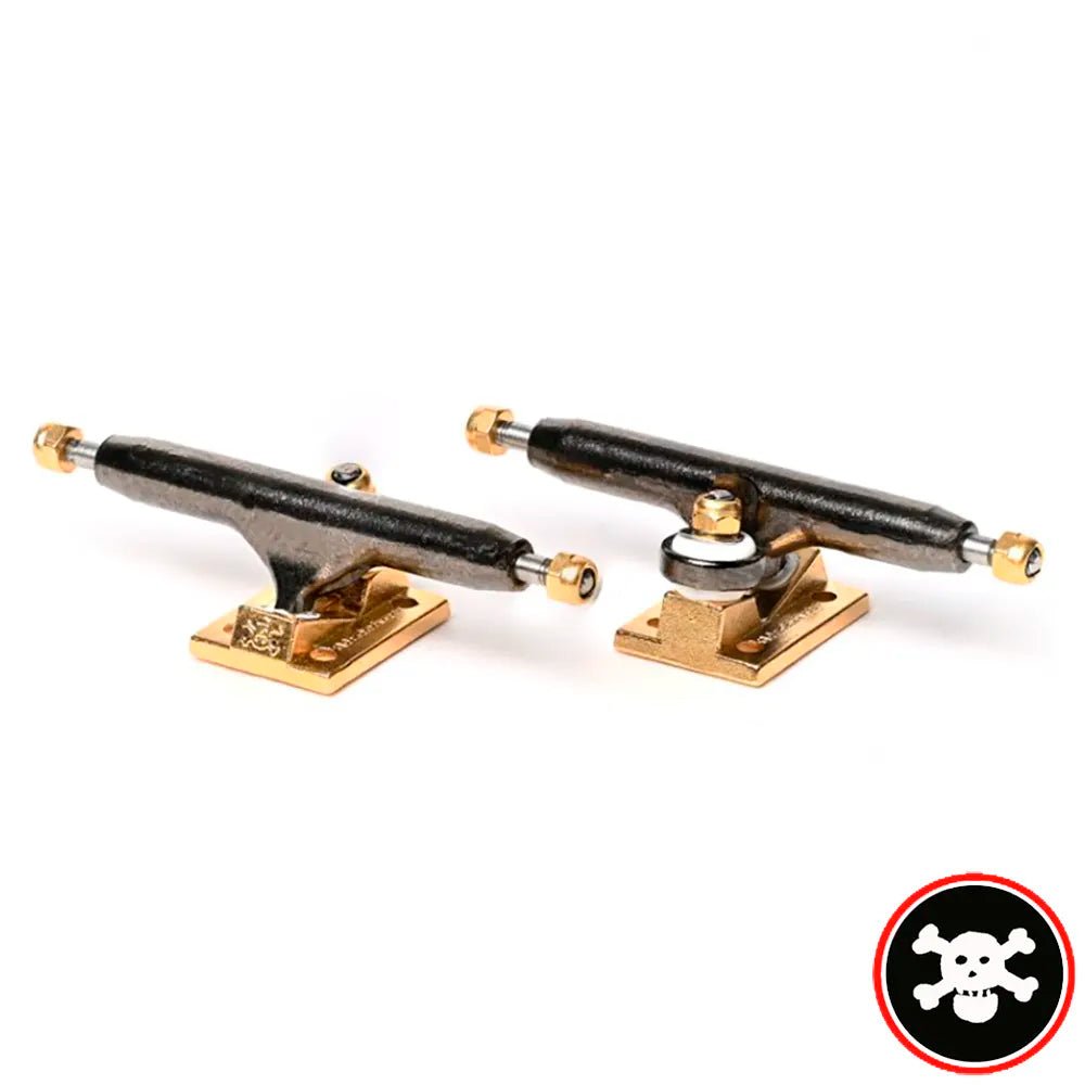 Blackriver Trucks X-Wide 3.0 Black-Gold 34mm - Caramel Fingerboards - Fingerboard store