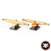 Blackriver Trucks X - Wide 3.0 Gold - Black 34mm - Caramel Fingerboards - Fingerboard store