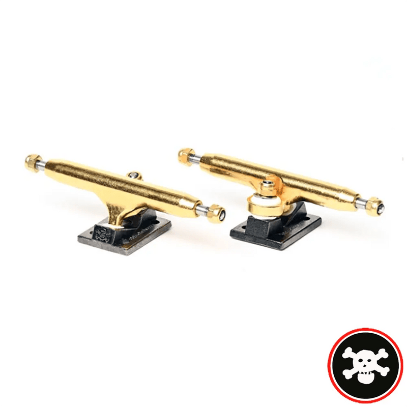 Blackriver Trucks X - Wide 3.0 Gold - Black 34mm - Caramel Fingerboards - Fingerboard store