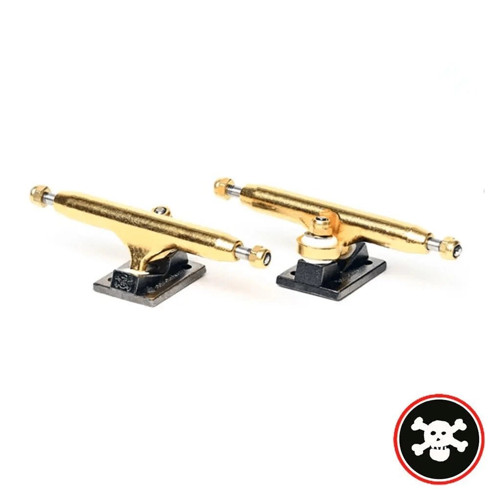 Blackriver Trucks X-Wide 3.0 Gold-Black 34mm - Caramel Fingerboards - Fingerboard store