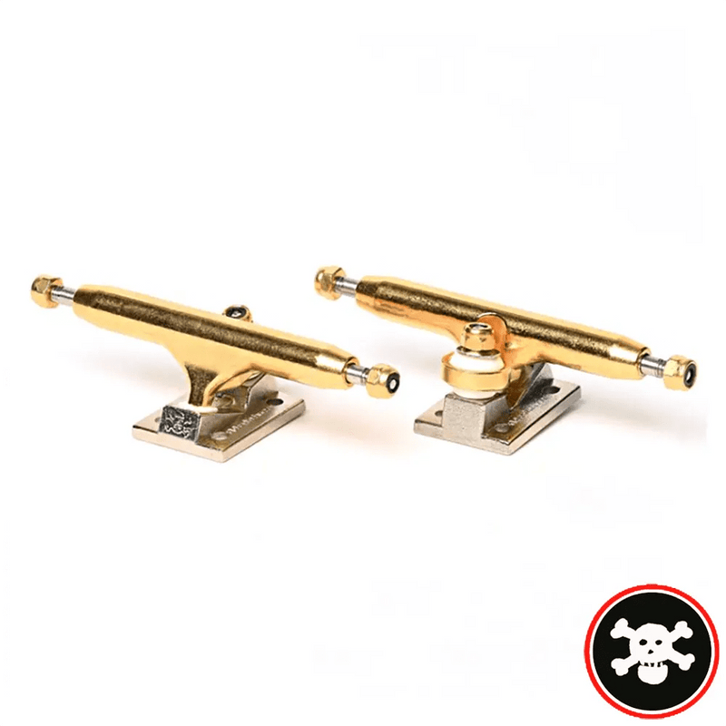 Blackriver Trucks X - Wide 3.0 Gold - Silver 34mm - Caramel Fingerboards - Fingerboard store