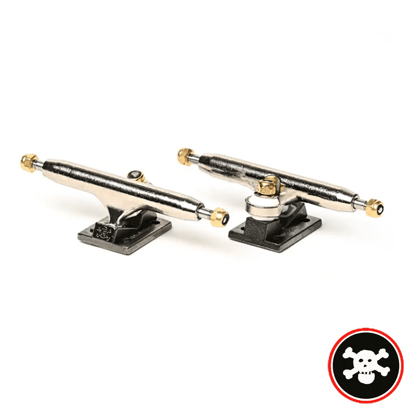 Blackriver Trucks X - Wide 3.0 Silver - Black 34mm - Caramel Fingerboards - Fingerboard store