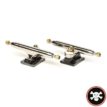 Blackriver Trucks X-Wide 3.0 Silver-Black 34mm - Caramel Fingerboards - Fingerboard store