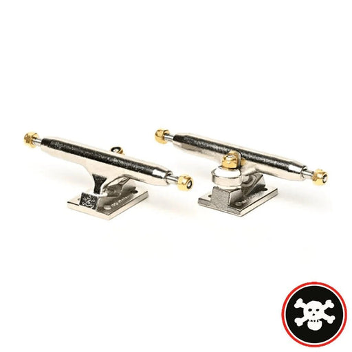 Blackriver Trucks X-Wide 3.0 Silver-Silver 34mm - Caramel Fingerboards - Fingerboard store