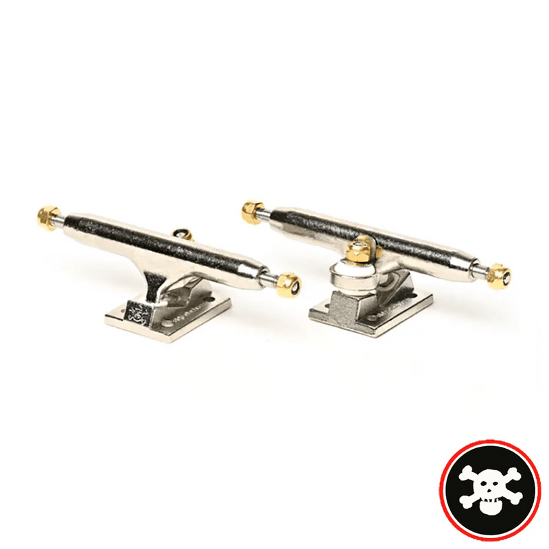 Blackriver Trucks X - Wide 3.0 Silver - Silver 34mm - Caramel Fingerboards - Fingerboard store