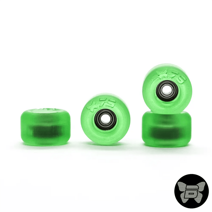 Bloob Green Fingerboard Wheels 7.9mm - Caramel Fingerboards - Fingerboard store