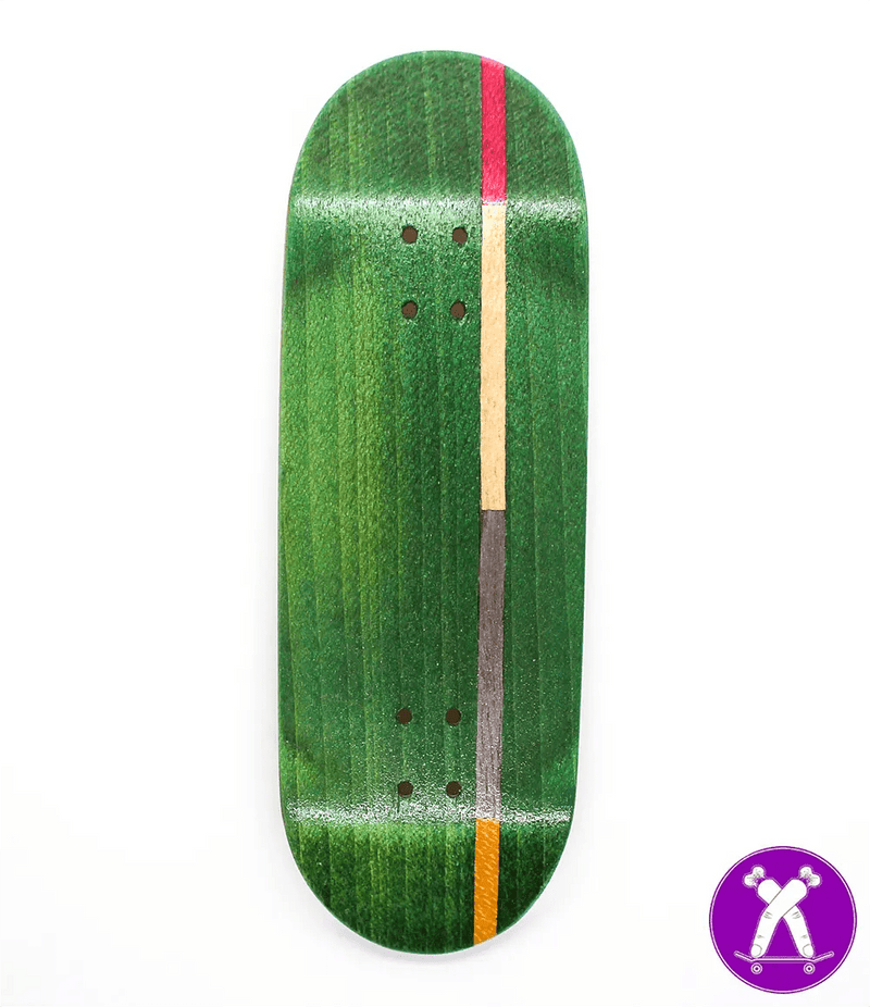 Broswood Green - one line Split Ply Fingerboard Deck 32mm - Caramel Fingerboards - Fingerboard store