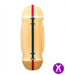 Broswood one line split ply fingerboard deck 33.3mm - Caramel Fingerboards - Fingerboard store