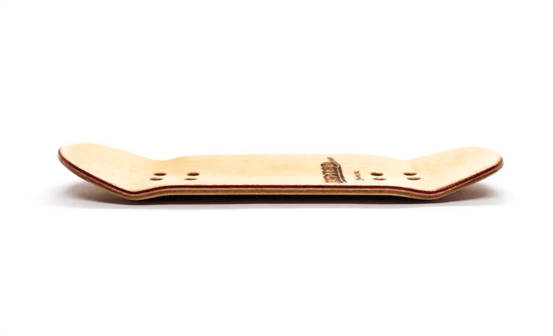Broswood pink - yellow split ply fingerboard deck 34mm - Caramel Fingerboards - Fingerboard store
