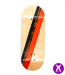 Broswood Red Diagonal Split Ply Fingerboard Deck 34mm - Caramel Fingerboards - Fingerboard store