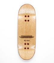 Broswood Red Split Ply Fingerboard Deck 32mm - Caramel Fingerboards - Fingerboard store