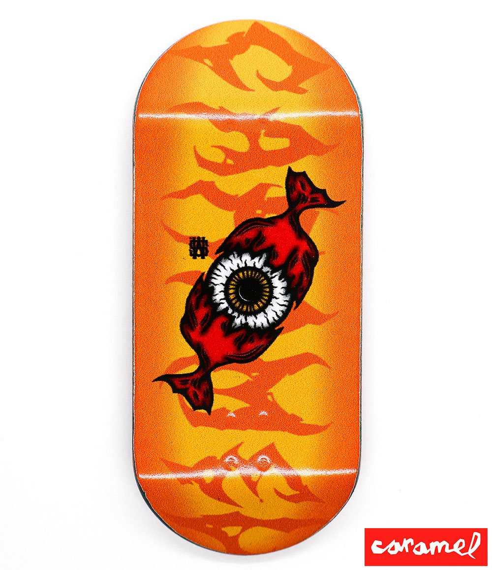 Caramel Candy Eye Fingerboard Deck 40mm - Caramel Fingerboards - Fingerboard store