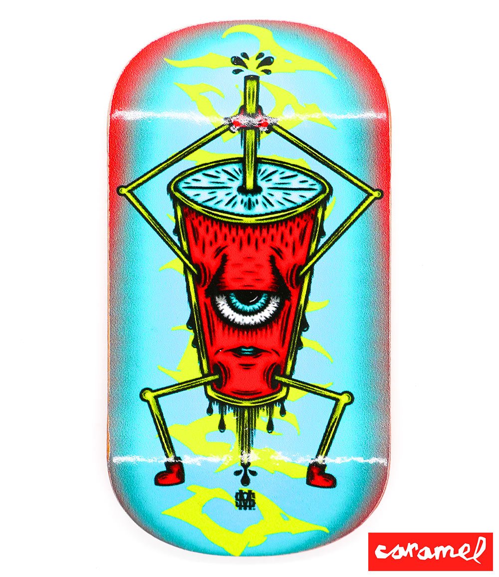 Caramel Eyecup Fingerboard Deck 50mm - Caramel Fingerboards - Fingerboard store