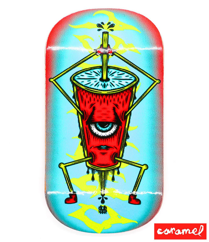 Caramel Eyecup Fingerboard Deck 50mm - Caramel Fingerboards - Fingerboard store